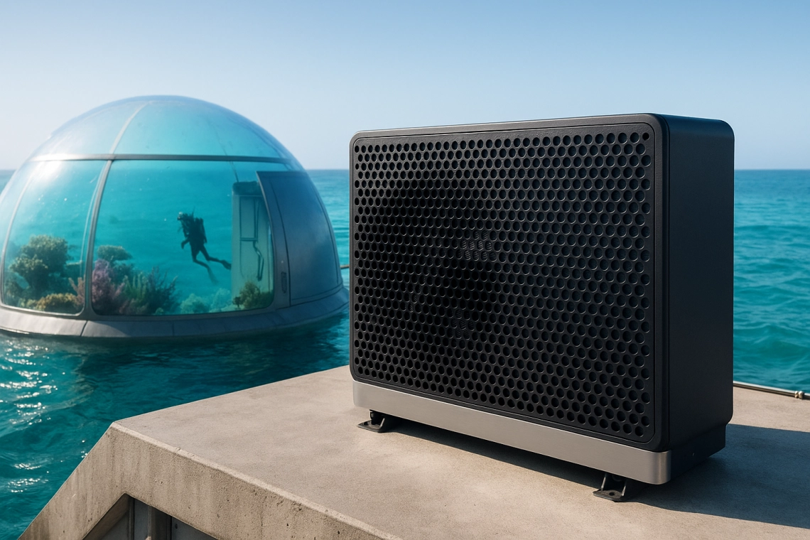 Installation auf Wasserterrassen & Schwimminseln