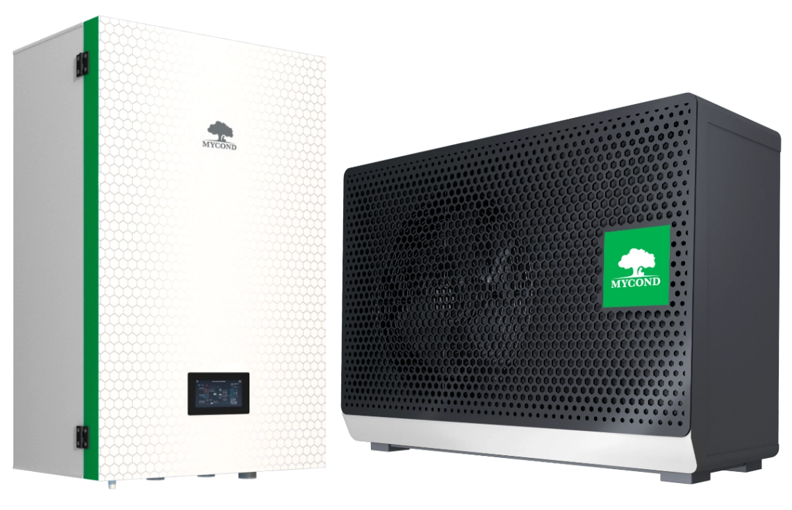 MyCond BeeSmart Ein modernes Wärmepumpensystem mit Schwerpunkt auf Energieeffizienz und Lärmreduzierung.