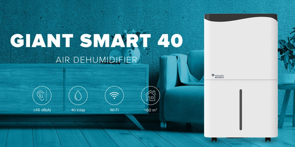 MyCond Giant Smart Serie Luftentfeuchter für Wohnräume.