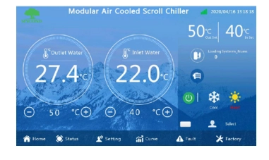 MyCond Inverter MCU-YHI Bedienfeld