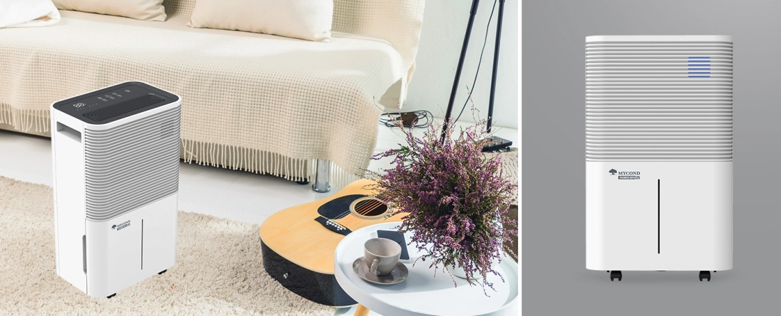 MyCond Roomer Hepa 25 Serie Luftentfeuchter mit umweltfreundlichem Design.