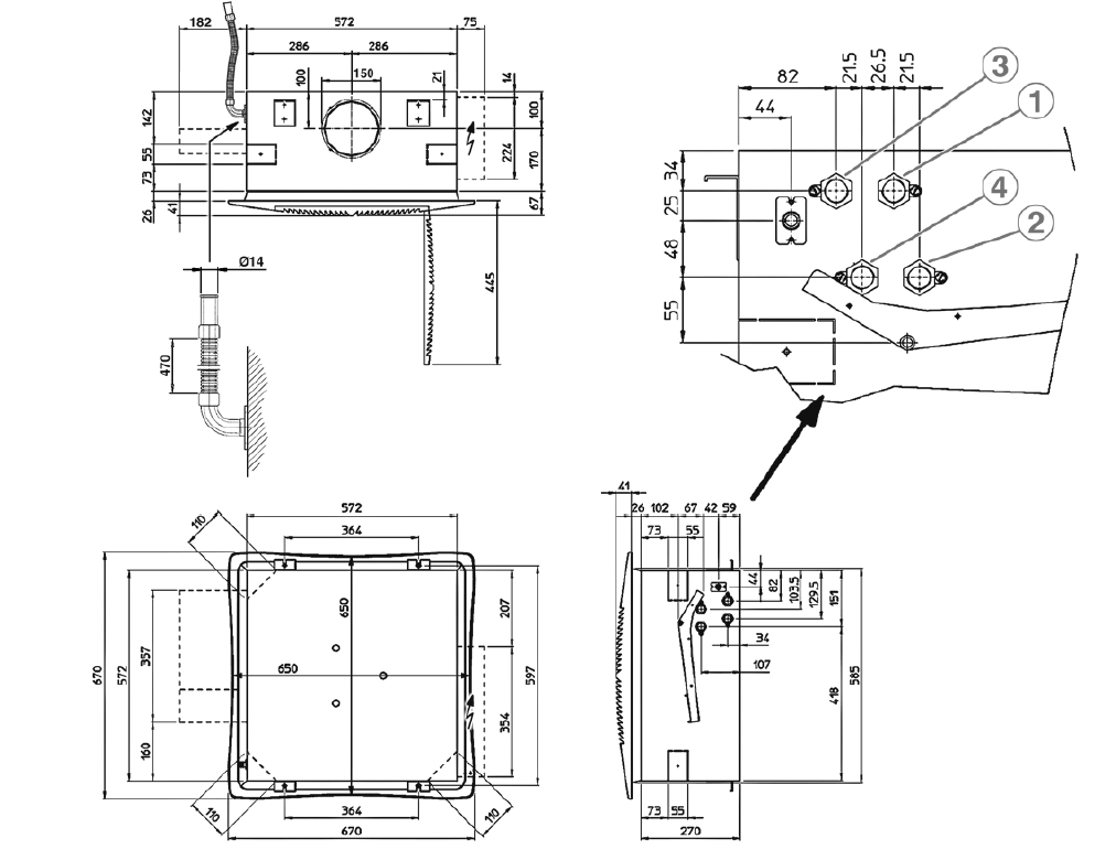 MyCond TopLine Gesamtabmessungen - 1