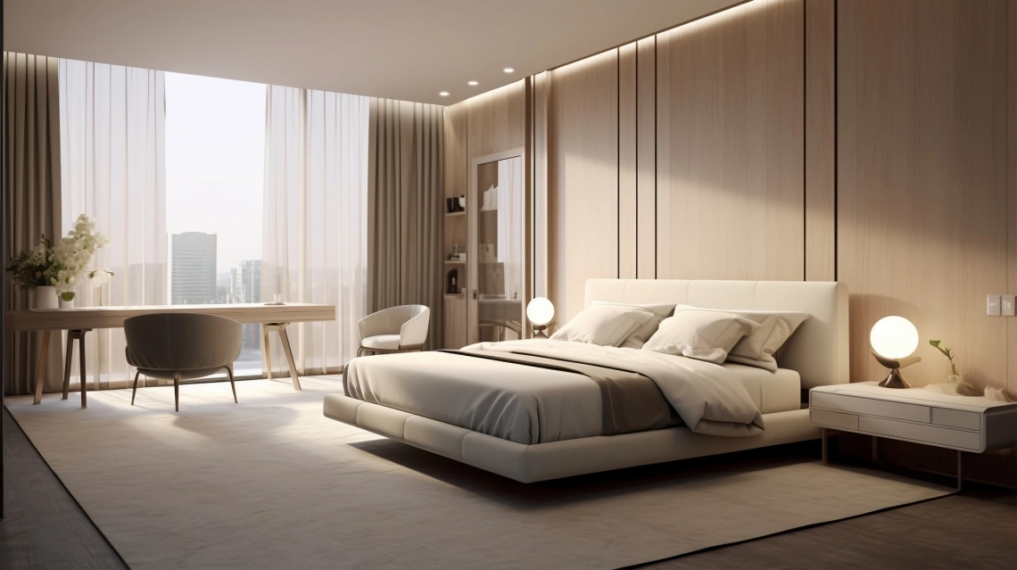 MyCond Wandmontage mit externer EEV im Schlafzimmer