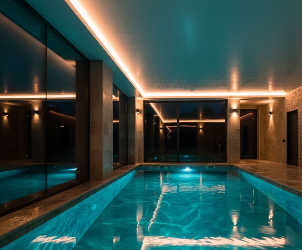 Betriebsmodi eines Poolentfeuchters Mycond MBA 24/7, Nacht und Timer