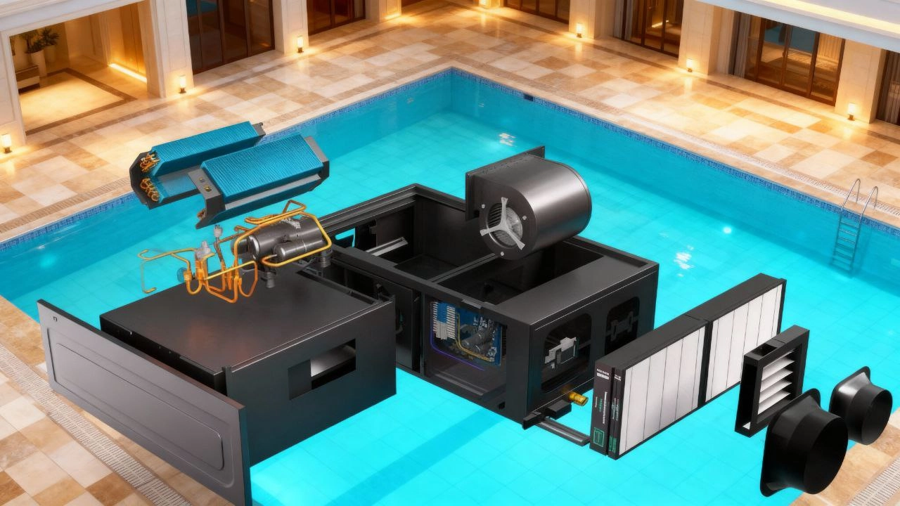 Kanalentfeuchter für Schwimmbäder Feuchtigkeitskontrolle Mycond MSHAC