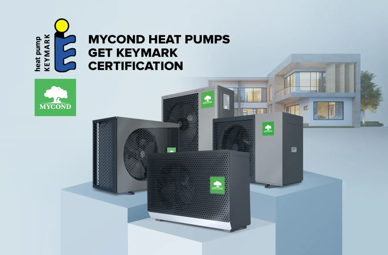 Die Mycond-Wärmepumpen sind von Keymark zertifiziert worden!